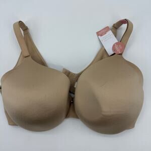 New CACIQUE Bra Beige Adjustable Lightly Lined Underwire 38DDD Smoothback